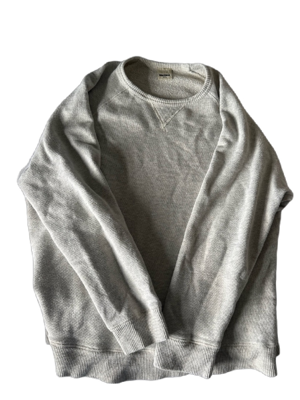 baldwin Heather Light Gray Men's Crewneck Sweater